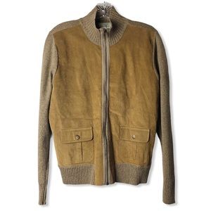The Territory Ahead Zip-Up Suede Sweater Jacket